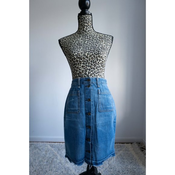 Denim Rag & Bone Skirt - Picture 1 of 6